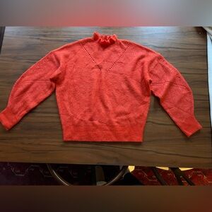 Selected Femme Orange Turtleneck Sweater